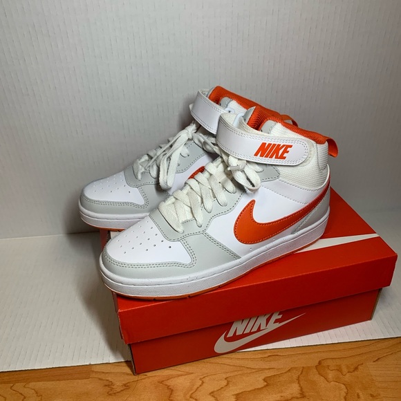 BRAND NEW Nike Dunk High Grey and Orange Sz 6W/4Y - Picture 2 of 6